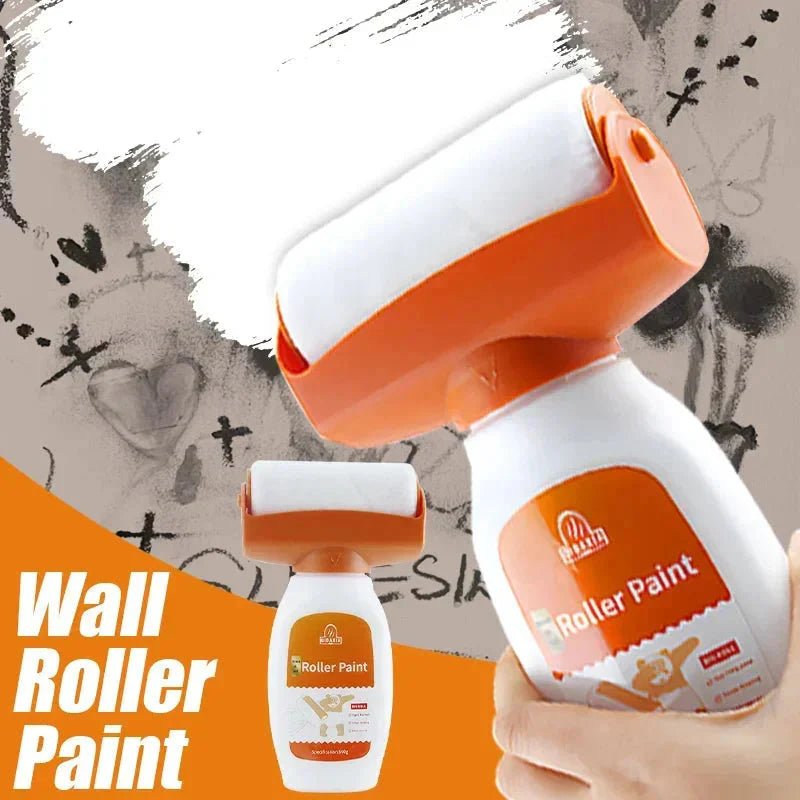 Antibacterial Wall Paint – Strong Repair Latex Paint with Roller Brush for Living Room & Kitchen - Zenobia’s Aura