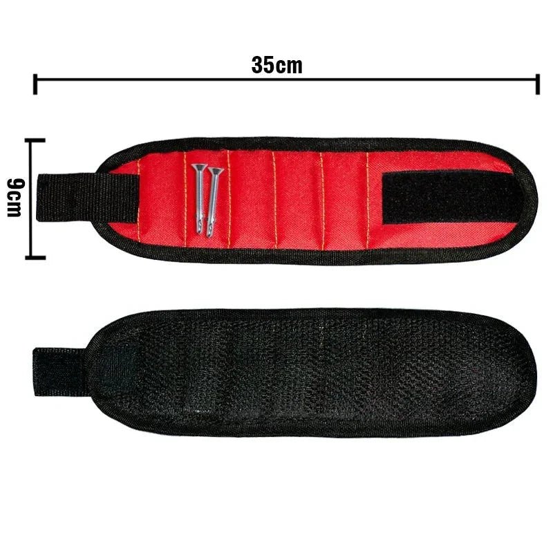 Strong Magnetic Wristband – Portable Tool Bag for Holding Screws, Nails, Nuts, Bolts, and Drill Bits - Zenobia’s Aura