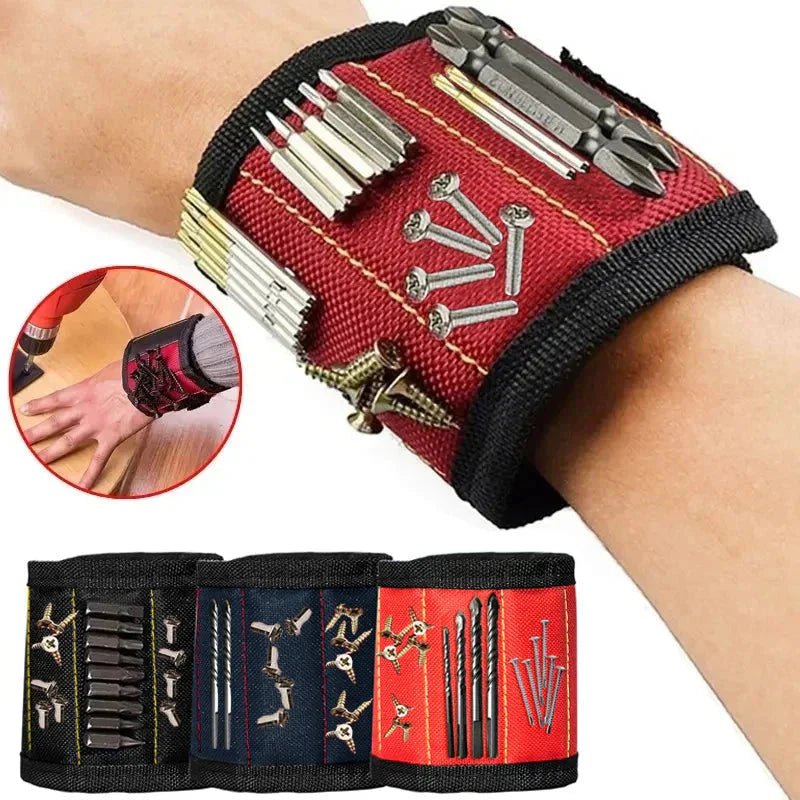 Strong Magnetic Wristband – Portable Tool Bag for Holding Screws, Nails, Nuts, Bolts, and Drill Bits - Zenobia’s Aura