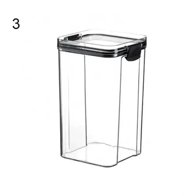 Multipurpose Food Storage Containers Set - Clear Jars with Lids for Cereal, Candy, and Dry Goods - Zenobia’s Aura