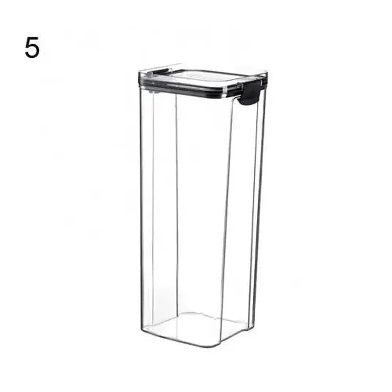 Multipurpose Food Storage Containers Set - Clear Jars with Lids for Cereal, Candy, and Dry Goods - Zenobia’s Aura