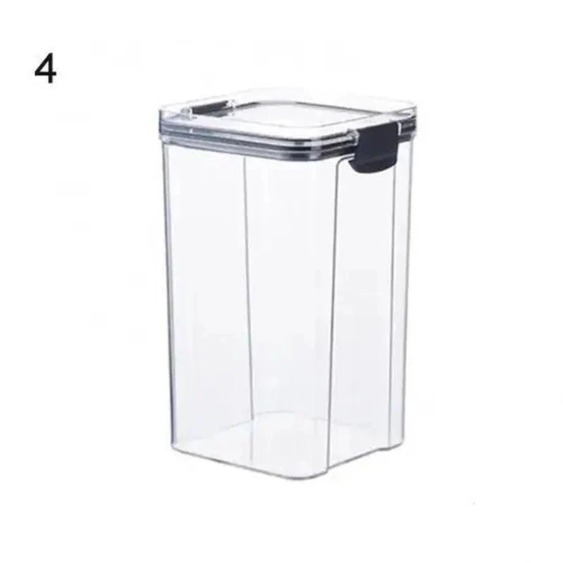 Multipurpose Food Storage Containers Set - Clear Jars with Lids for Cereal, Candy, and Dry Goods - Zenobia’s Aura