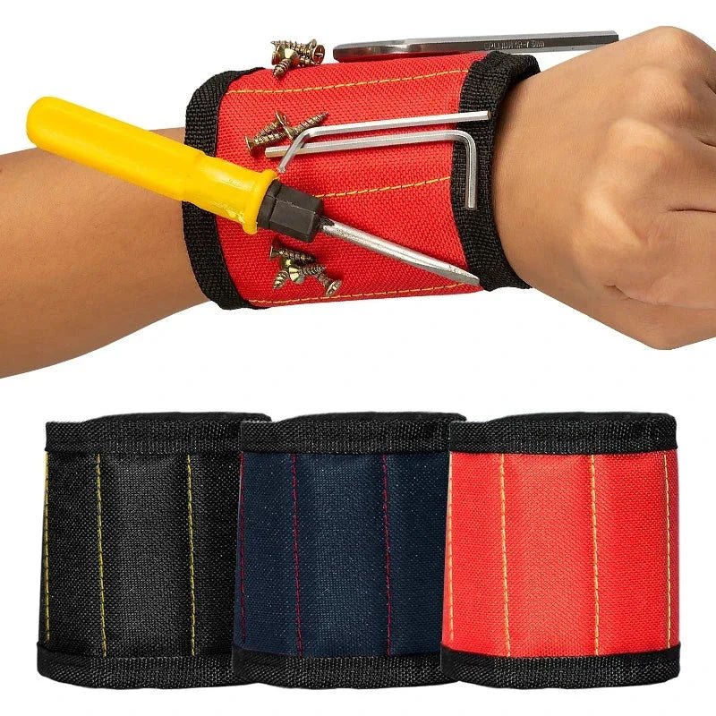Strong Magnetic Wristband – Portable Tool Bag for Holding Screws, Nails, Nuts, Bolts, and Drill Bits - Zenobia’s Aura