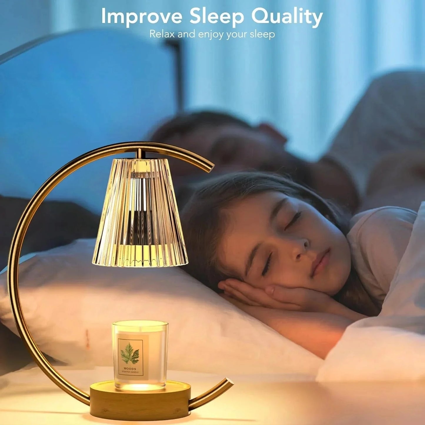 Dimmable Candle Warmer Lamp – Efficient, Flame - Free Fragrance - Zenobia’s Aura