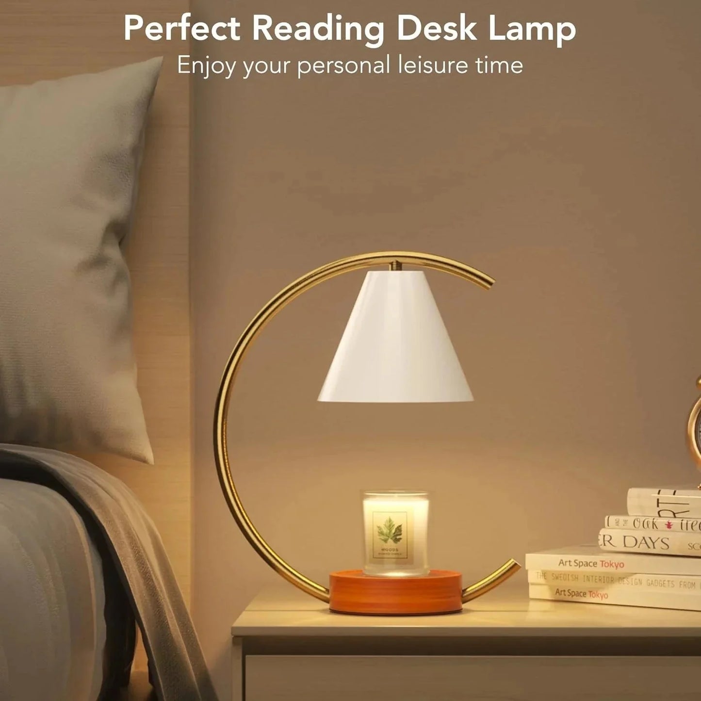 Dimmable Candle Warmer Lamp – Efficient, Flame - Free Fragrance - Zenobia’s Aura