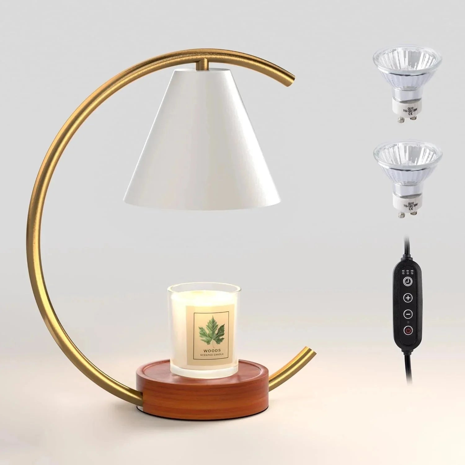 Dimmable Candle Warmer Lamp – Efficient, Flame - Free Fragrance - Zenobia’s Aura