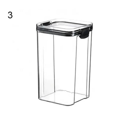 Multipurpose Food Storage Containers Set - Clear Jars with Lids for Cereal, Candy, and Dry Goods - Zenobia’s Aura