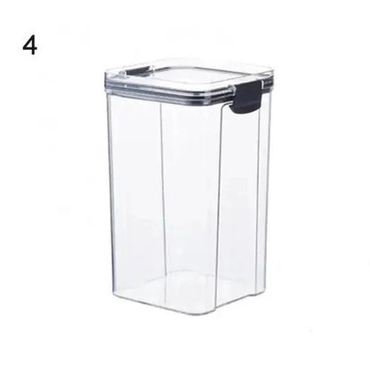 Multipurpose Food Storage Containers Set - Clear Jars with Lids for Cereal, Candy, and Dry Goods - Zenobia’s Aura