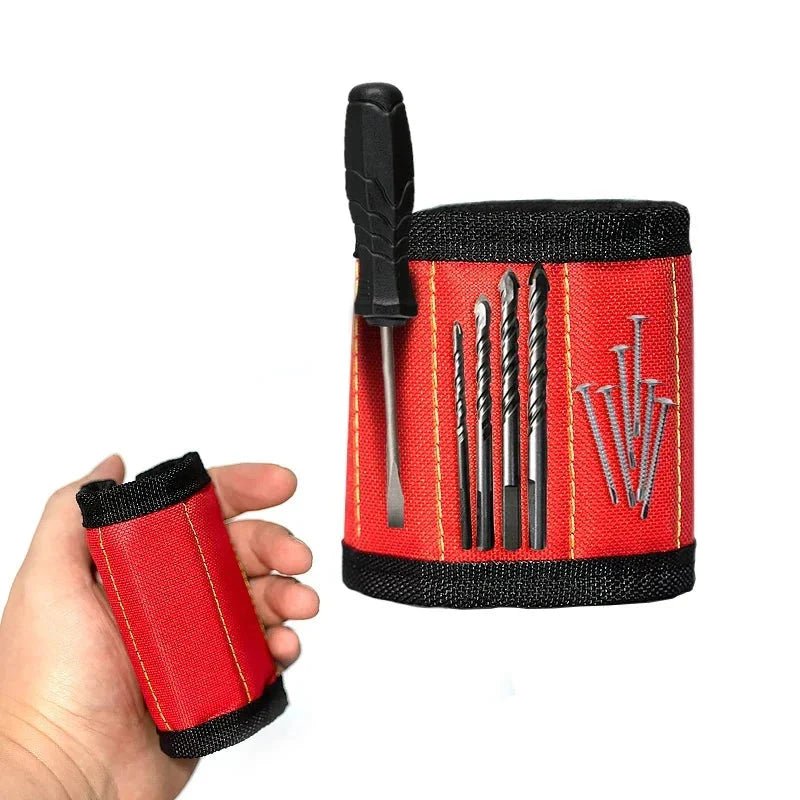 Strong Magnetic Wristband – Portable Tool Bag for Holding Screws, Nails, Nuts, Bolts, and Drill Bits - Zenobia’s Aura