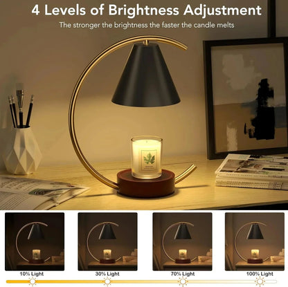 Dimmable Candle Warmer Lamp – Efficient, Flame - Free Fragrance - Zenobia’s Aura